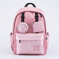 02804306-00 Рюкзак школьный розовый выс. 42 см.