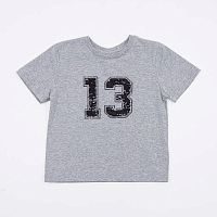 07702032-40 Фуфайка (футболка) для мальчика, серый р.122