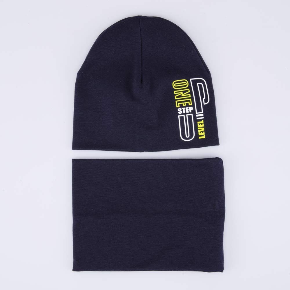 07704006-40 Шапка с аксессуаром т.син 48-50 700 руб.