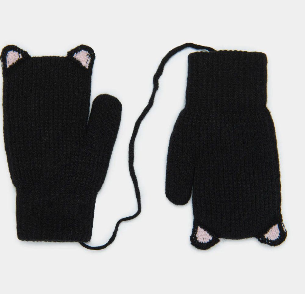 07821260-40 Варежки детские черный 7-8 лет 510 руб.