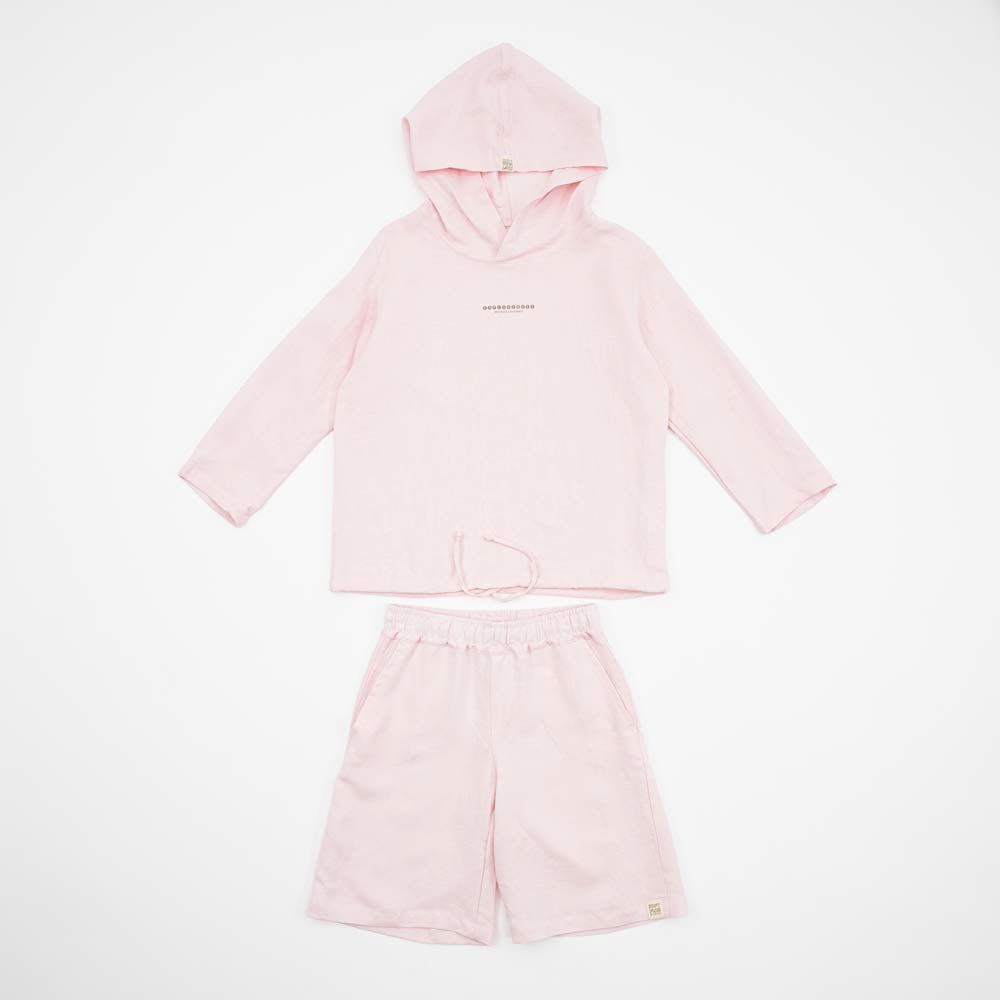 07864080-40 Комплект одежды для девочек (джемпер "худи", шорты) розовый р.104-110 2 660 руб.