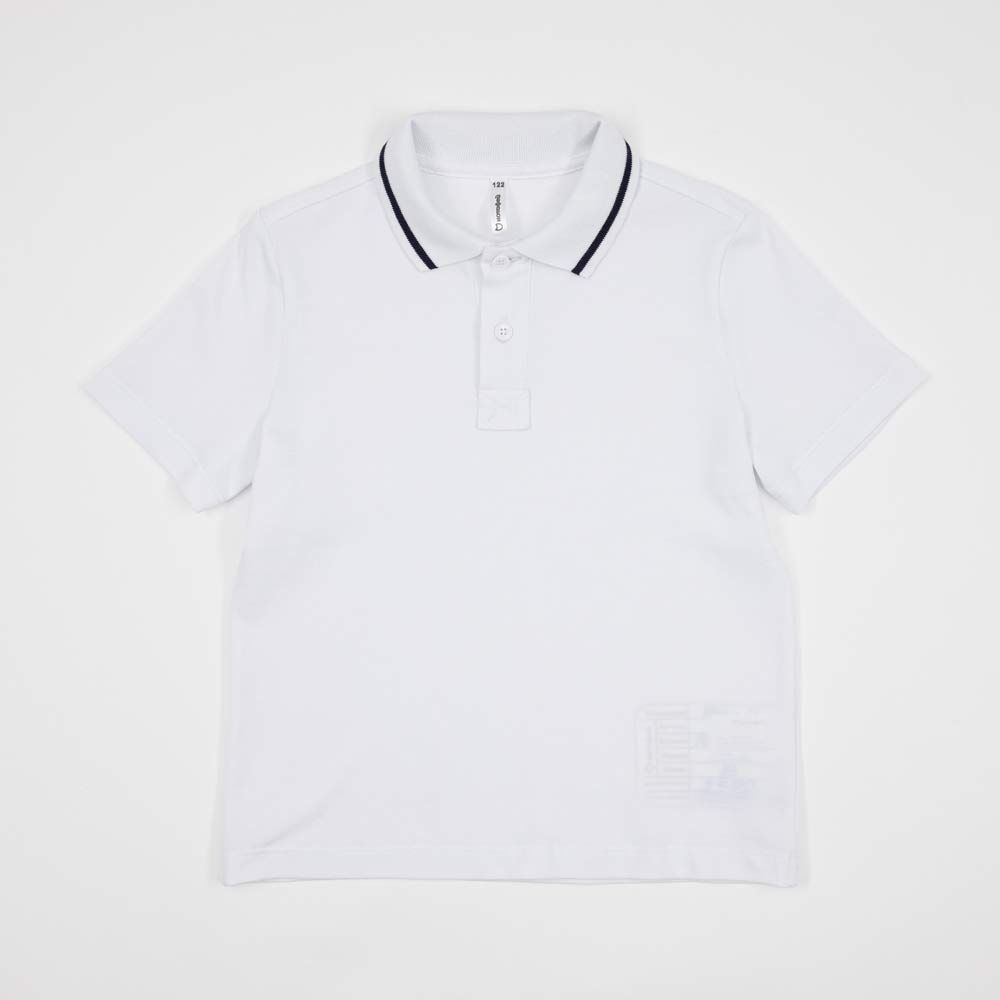 07701007-60 Рубашка поло с коротким рукавом белый р.128 990 руб.