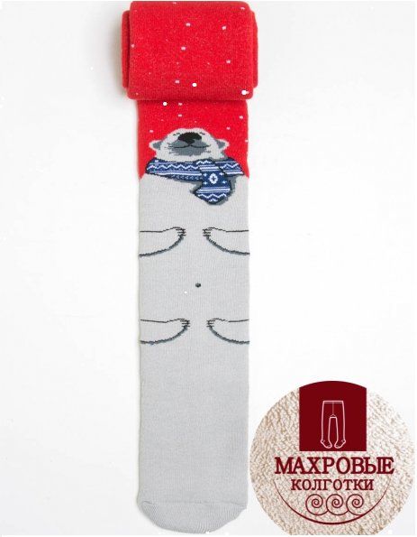 07832279-40 Колготки детские вн.махра красный р.92-98 240 руб.