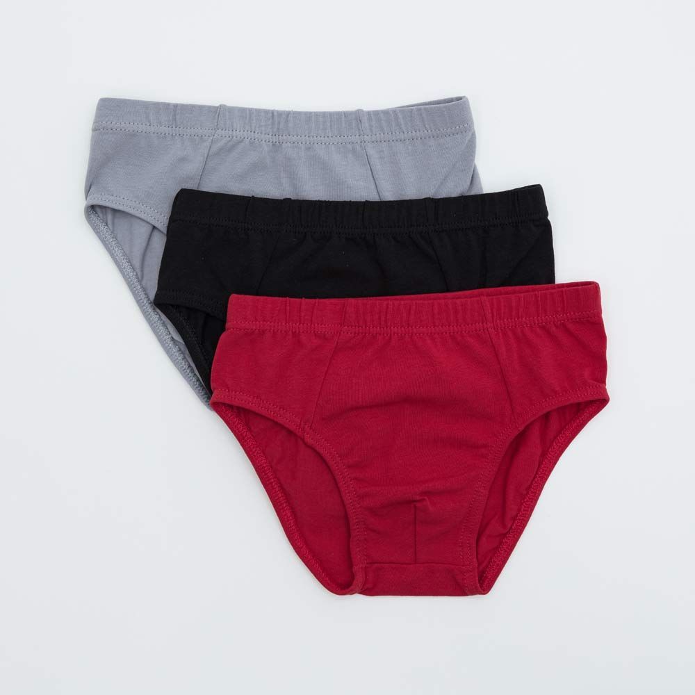 07755019-42 Набор из 3-х трусов для мальчика, сер-кра-чер р.146 455 руб.