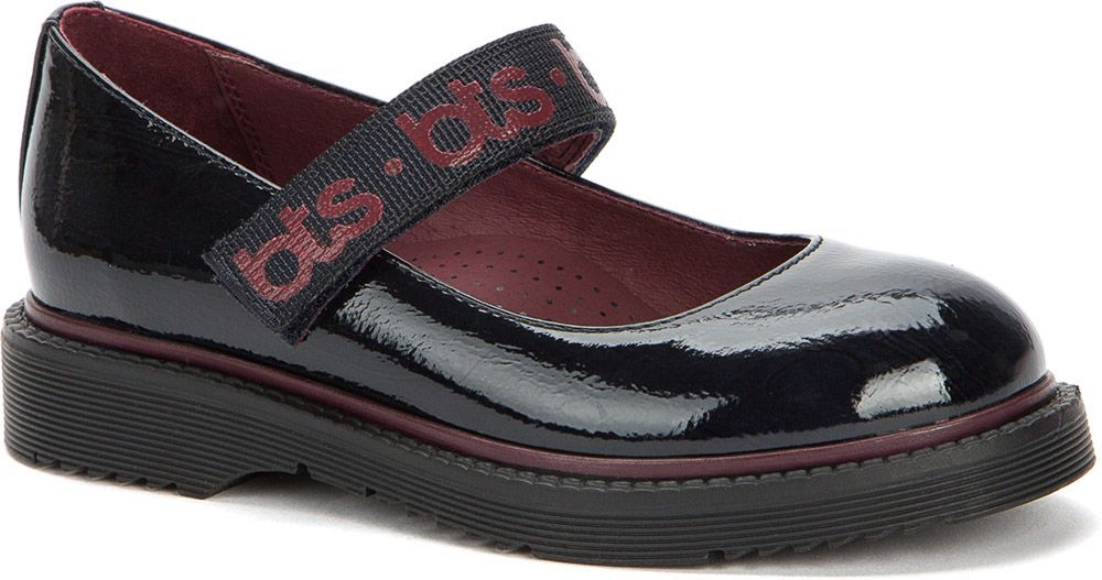 928303/12-04 т.синий иск.кожа лак детские (для девочек) туфли (О-З 2022) 699 руб.