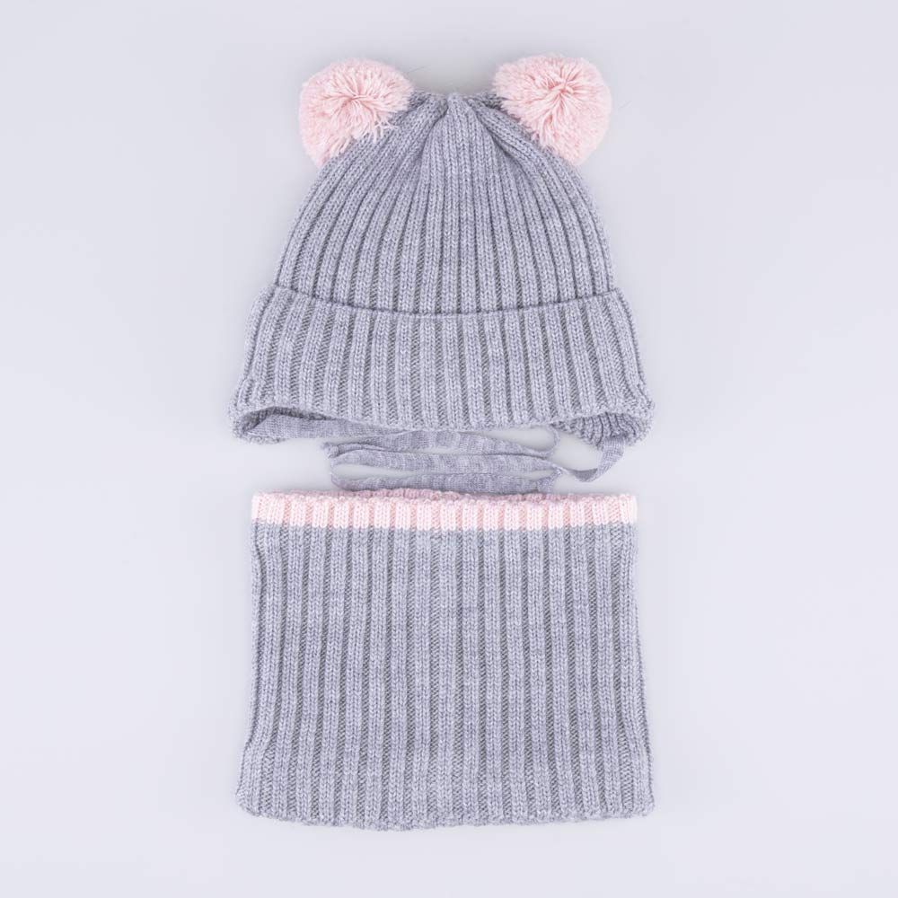 07804019-40 Шапка с аксессуаром сер-роз 46-48 1 480 руб.