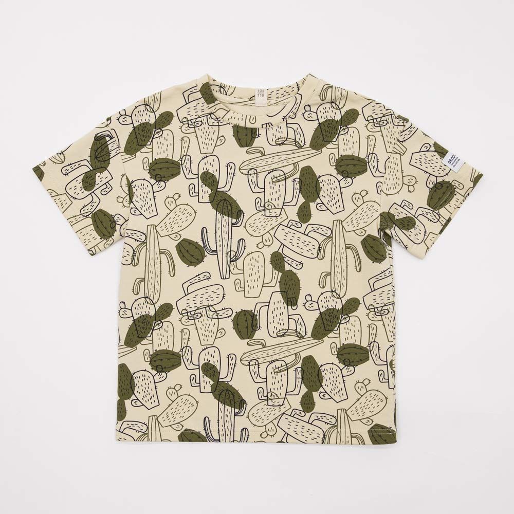 07764091-40 Футболка детская беж-зел р.92-98 620 руб.