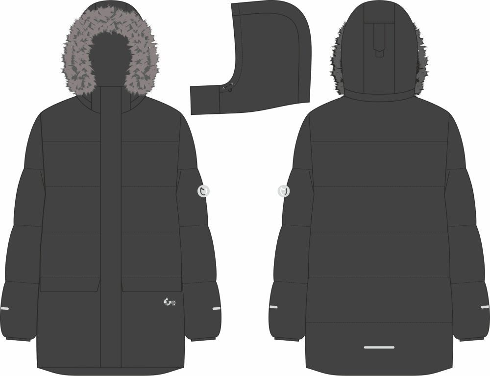 07757034-40 Куртка детская, черный р.134 6 590 руб.