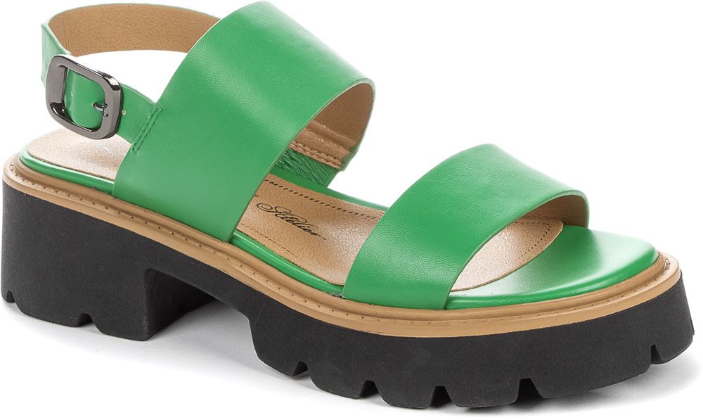 937076/01-03 зеленый иск.кожа женские туфли открытые (В-Л 2023) 699 руб.