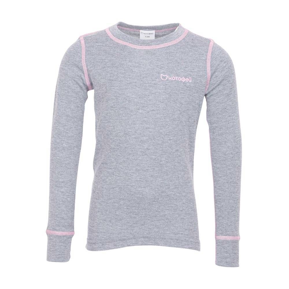 07802007-41 Лонгслив для девочки, серия "Комфорт", св.серый р.158 730 руб.
