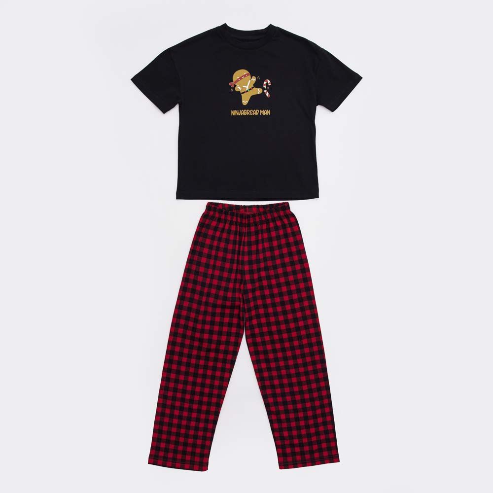 07756039-40 Пижама детская "Пряник", чер-кра р.122 07756039-40 Пижама детская "Пряник", чер-кра р.122 900 руб.