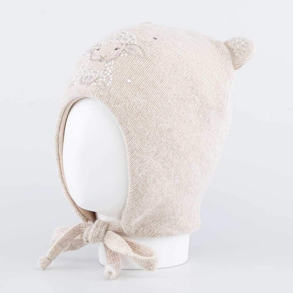 07811342-40 Шапка для девочки бежевый 50-52 450 руб.