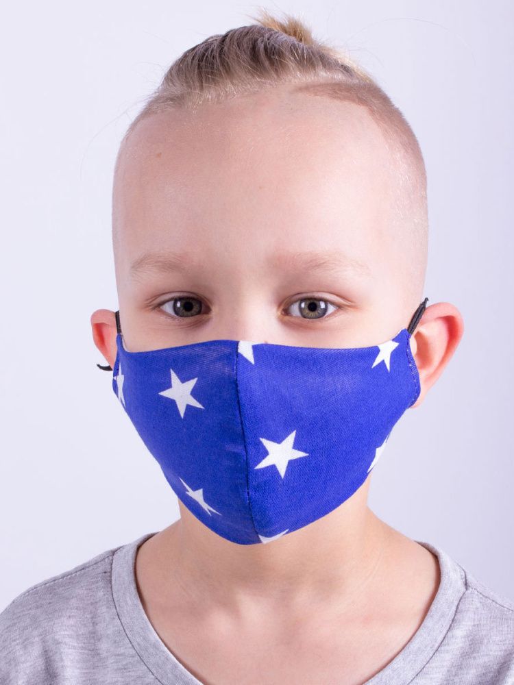 МЗ20-03872490 Текстильная маска (для мальчика) цветной детский 60 руб.