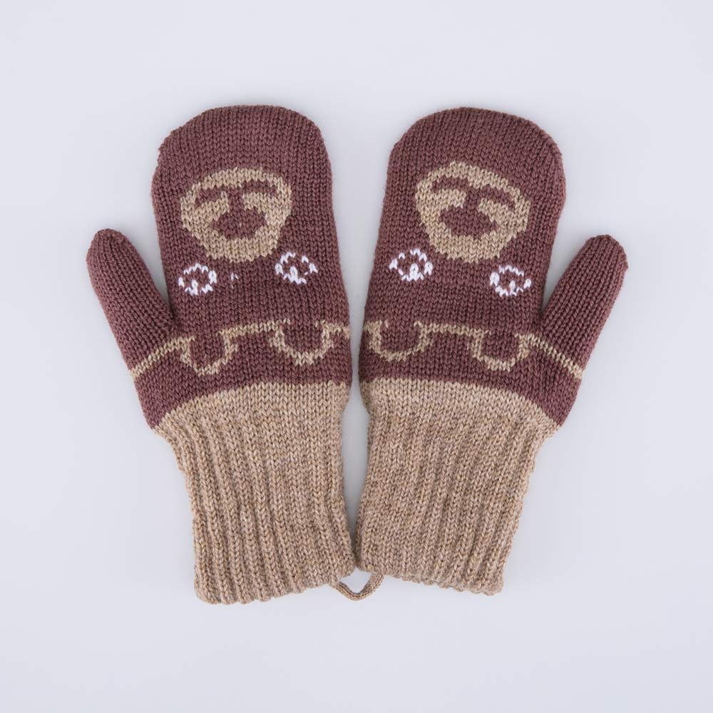 07721259-41 Варежки детские коричнев. 1-2 года 470 руб.