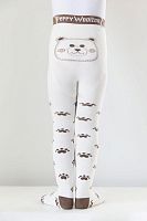 07032287-40 Колготки детские вн. махра беж-бел р.92-98