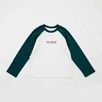 07702064-40 Лонгслив детский бел-зел р.116