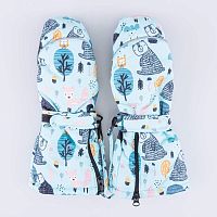 07821134-40 Варежки детские голубой 6-8 лет