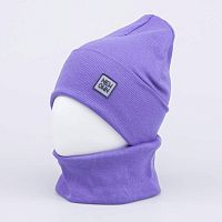 07811924-40 Комплект шапка+снуд детский сиреневый 52-54
