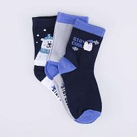 07742161-40 Комплект носков бел-син-сер р.18