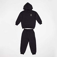 07764081-40 Комплект одежды для мальчиков (джемпер "худи", брюки) черный р.116