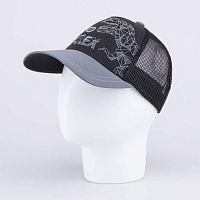 07711780-40 Бейсболка с сеткой для мальчика черный 54-56