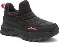 148593/09-01 черный текстиль/Микрополитекс (иск.кожа) женские полуботинки (О-З 2025)