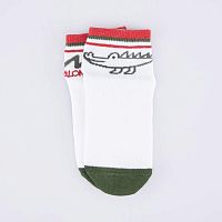 07742174-40 Носки детские бел-зел-красн р.12