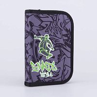 06705034-40 Пенал школьный т.серый выс. 20 см