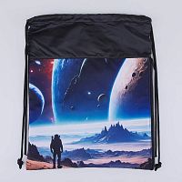 02708233-40 Мешок для обуви черный выс. 50 см