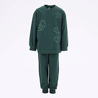 07764070-41 Комплект одежды для мальчиков (толстовка, брюки), зеленый р.122