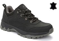 148153/04-01XL черный натуральная кожа (нубук) Полипротект (PPL)/текстиль мужские полуботинки (О-З 2025)