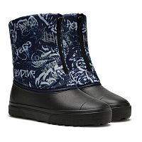 Сапожки детские, мод.594/01 М (граффити синий/черный, Асс 2 (38/1,39/1,40/1,41/1), 4 пар)