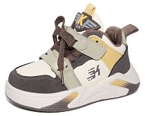 Детские полуботинки, застёжка-велькро/шнурки