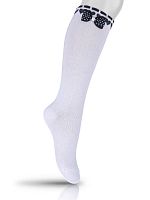 07842595-40 Гольфы хлопковые бел-синие р.22-24
