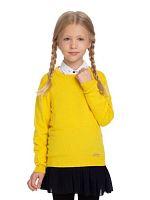 18SWURN-008 Джемпер детский с круглым воротом серия Merino Wool Seamless, желтый р.116-122