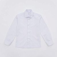 07703015-60 Сорочка для мальчика классическая с длинным рукавом белый р.158