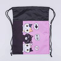 02817331-40/2 Мешок для обуви, чер-роз выс. 50 см