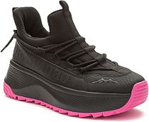 148880/01-01XL черный текстиль/Микрополитекс (иск.кожа) женские полуботинки (О-З 2025)