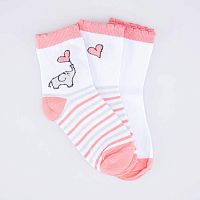 07843011-40 Носки детские хлопковые (3 пары) бел-кор р.14