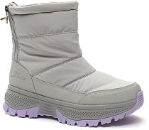 158593/16-02XL серый текстиль/Микрополитекс (иск.кожа) женские полусапоги (О-З 2025)