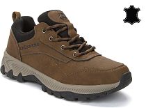 148153/04-03XL шоколад натуральная кожа (нубук) Полипротект (PPL)/текстиль мужские полуботинки (О-З 2025)