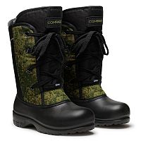 Сапожки мужские, мод.506 (черный/цифра-зеленый/черный, р.42, 5 пар)