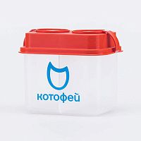 030307 Стакан-непроливайка двойной (красный) Без характеристики