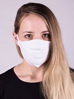 МЗ20-01010590 Текстильная маска белый универсальный