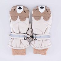 07721262-40 Варежки детские коричнев. 4-6 лет