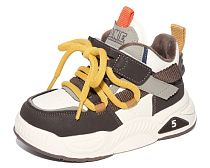 Детские полуботинки, застёжка-велькро/шнурки