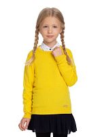 18SWURN-008 Джемпер детский с круглым воротом серия Merino Wool Seamless, желтый р.104-110