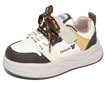 Детские полуботинки, застёжка-велькро/шнурки