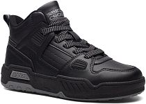 258069/01-02 черный иск.кожа детские (для мальчиков) ботинки (О-З 2025)