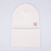 07811442-41 Шапка с аксессуаром св.бежевый 52-54